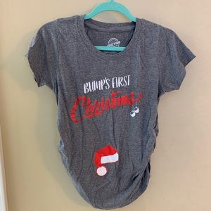 Maternity “Bump’s First Christmas” T-shirt
